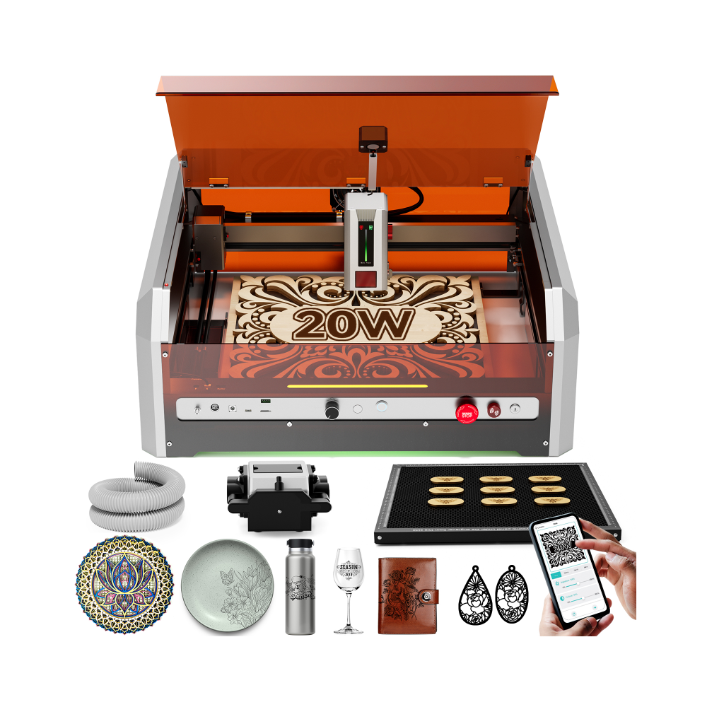 Woxcker L8 MAX 20W Smart Laser Engraver and Cutter Machine