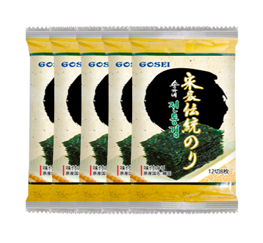 宋家伝統のり5P(黄)10g(12切8枚×5袋 板のり3.3枚分(ソンガネ伝統