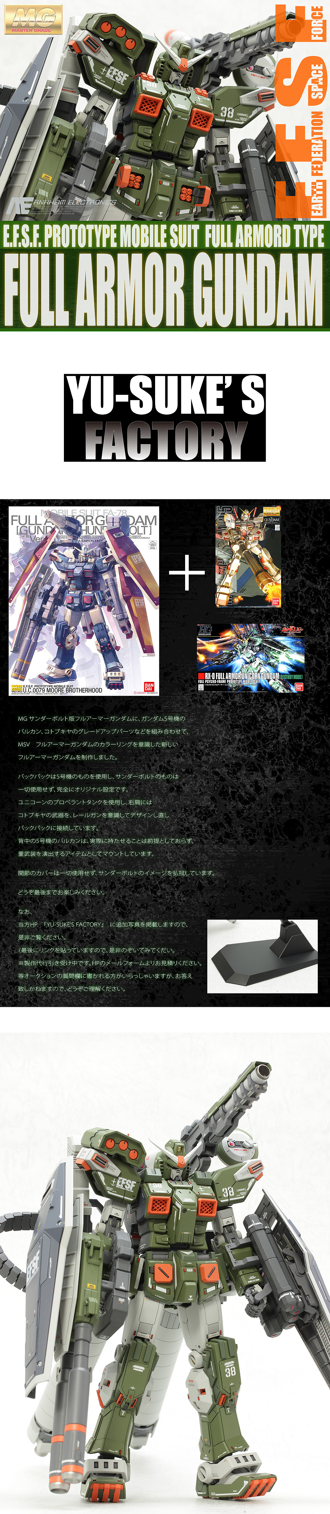 YU-SUKE'S FACTORY: AMAZING MG 1/100 FULL ARMOR GUNDAM MSV CUSTOM