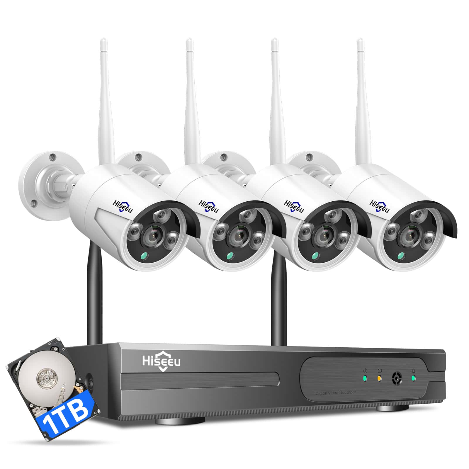 Wireless Pro, 100ft Range, Expandable 16Channels 4K NVR] 2K 3MP