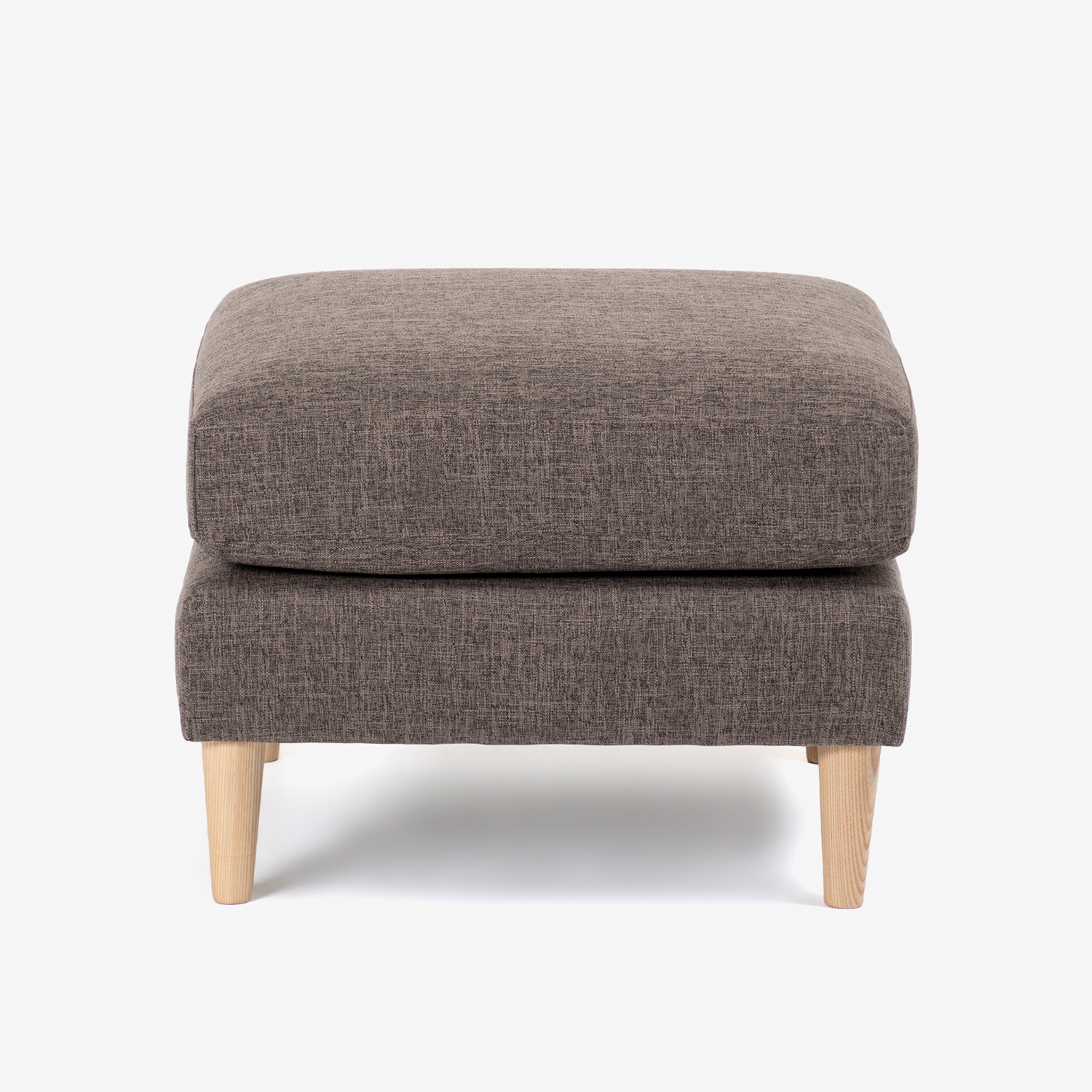 オットマン「クロス」布ブラウン色 #FG220-6D 木脚全2色 | 【公式