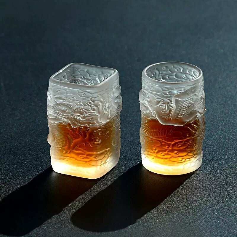 IwaiLoft 龍 四方 マルチカップ ぐい呑み おちょこ お猪口 盃 日本酒