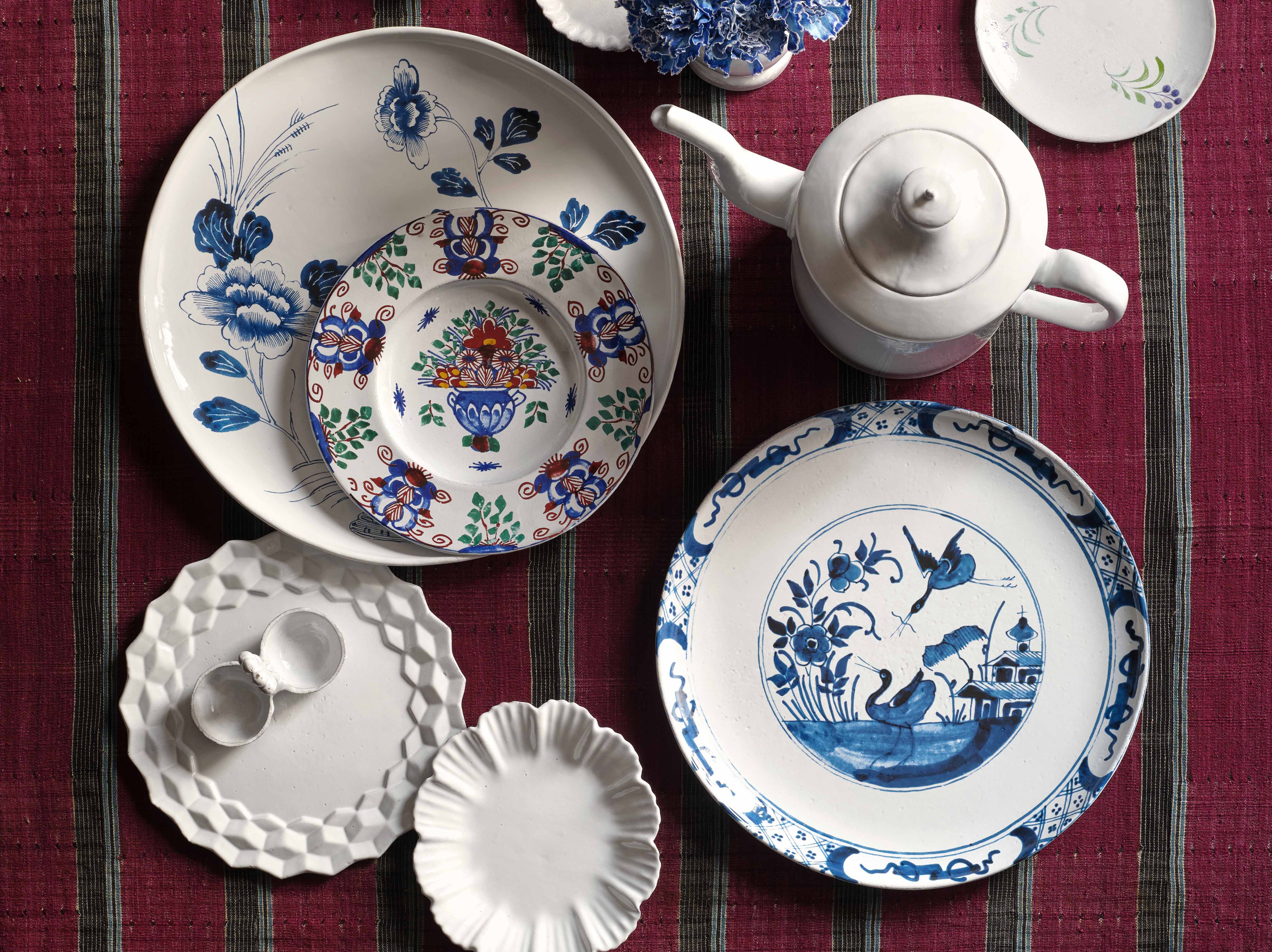 Astier de Villatte Clover Salt & Pepper Cellar | Jayson Home