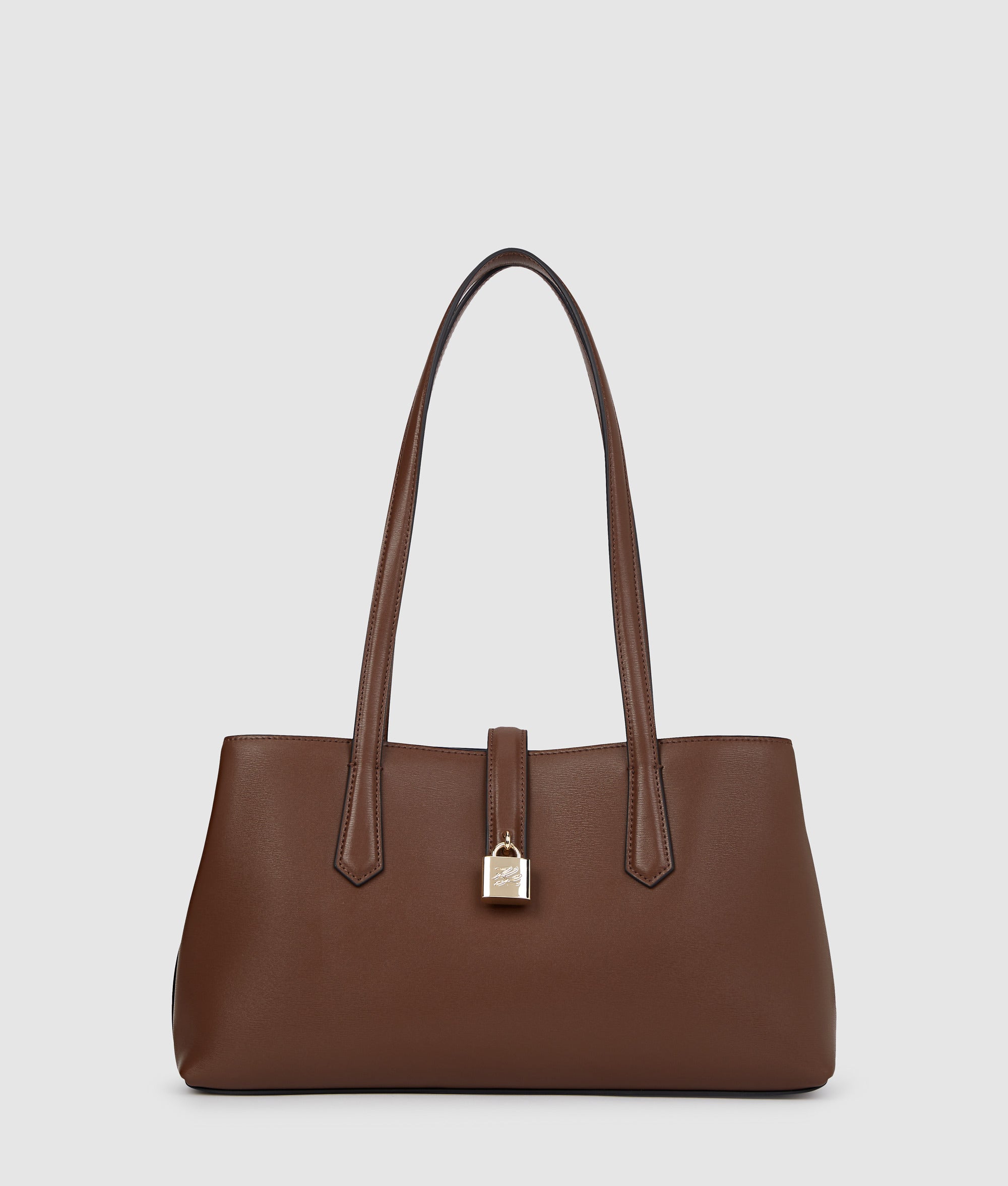 K/Autograph padlock tote bag | Dark Friar Brown | Women | KARL