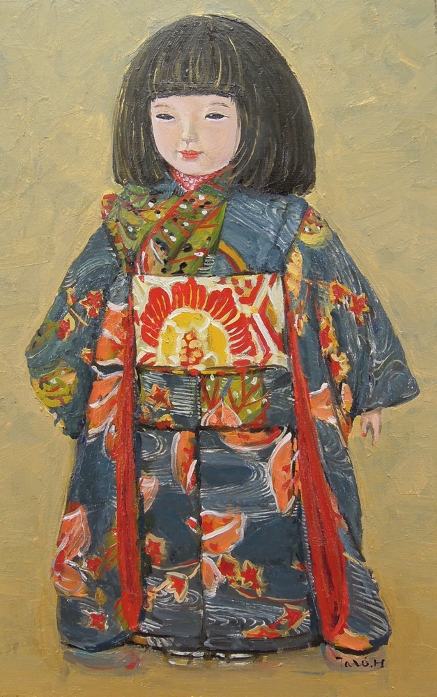 堀太郎 『日本人形』 [古美術こもれび] 骨董,掛軸,絵画の買取と販売,名古屋