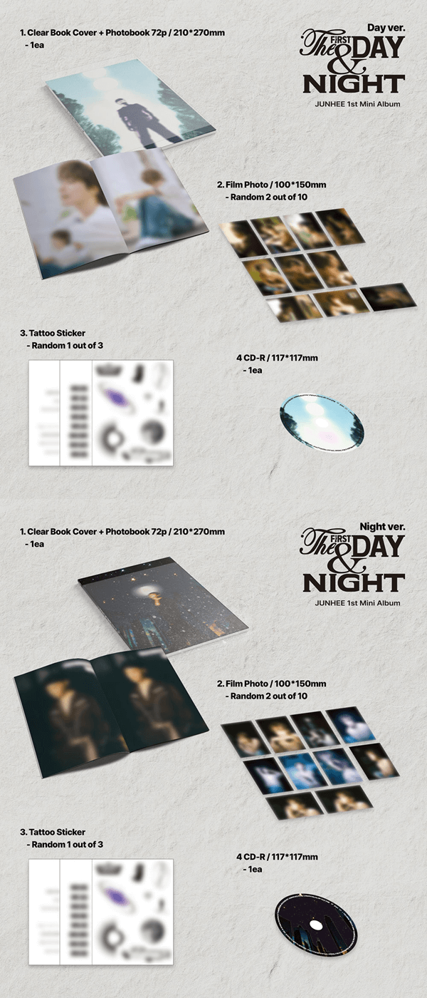 A.C.E JUNHEE 1ST MINI ALBUM THE FIRST DAY & NIGHT - Kpop USA