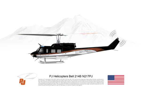 Bell 214B N217PJ PJ Helicopters - Lian Media