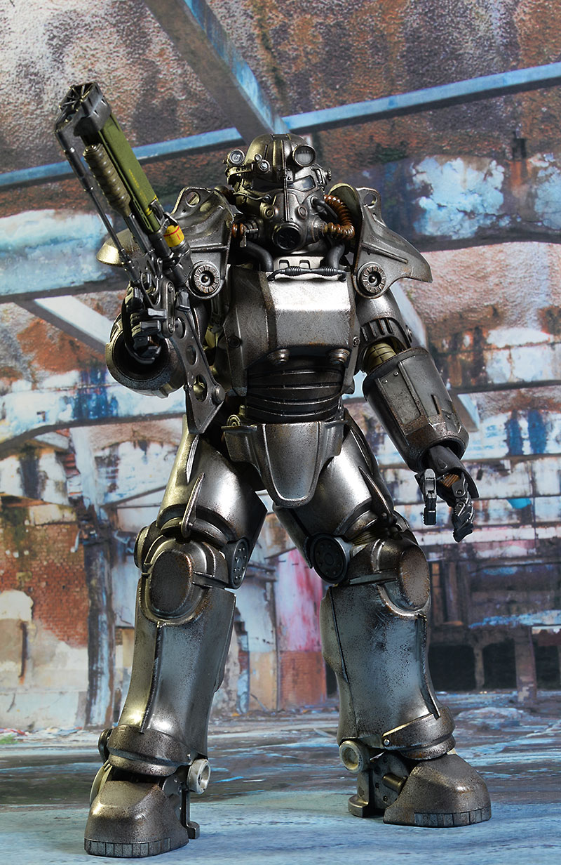 Review and photos of ThreeZero Fallout 4 T-45 Power Armor sixth