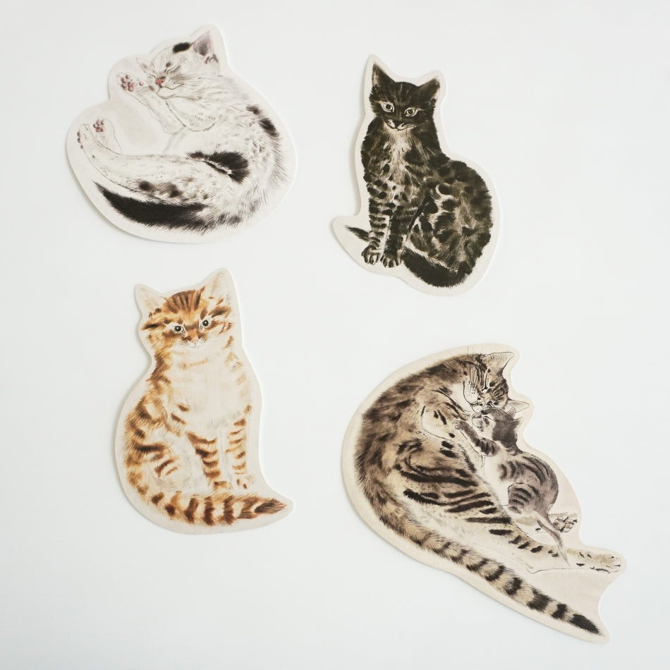 ねこ型ポストカード 『猫十態』より 眠る子猫 – 軽井沢安東美術館