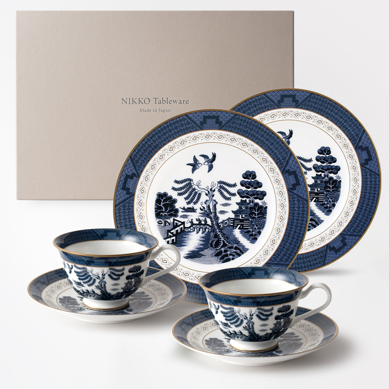 ペアティタイムセット｜レトロカフェ食器カップソーサー｜SANSUI