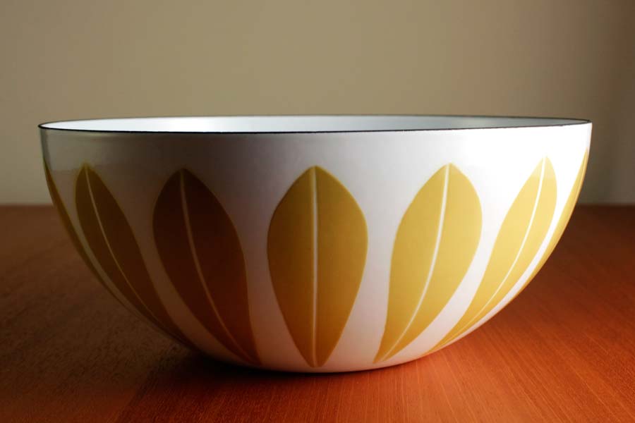 キャサリンホルム ロータス 24cm ボウル ホワイト＆オリーブ #53