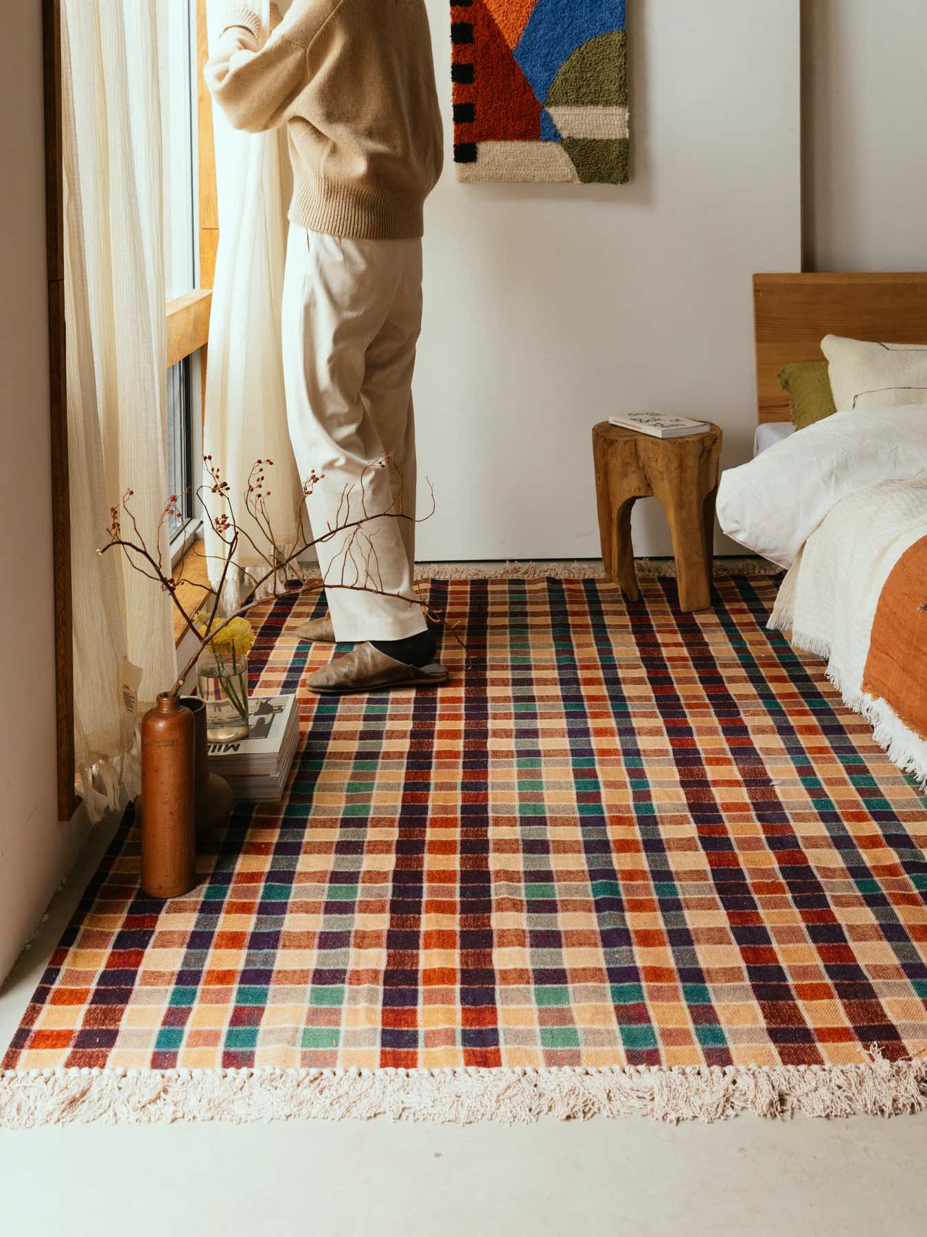 オリジナル・ハイクプリントラグ（140×200cm）｜ラグ｜オルネ ド