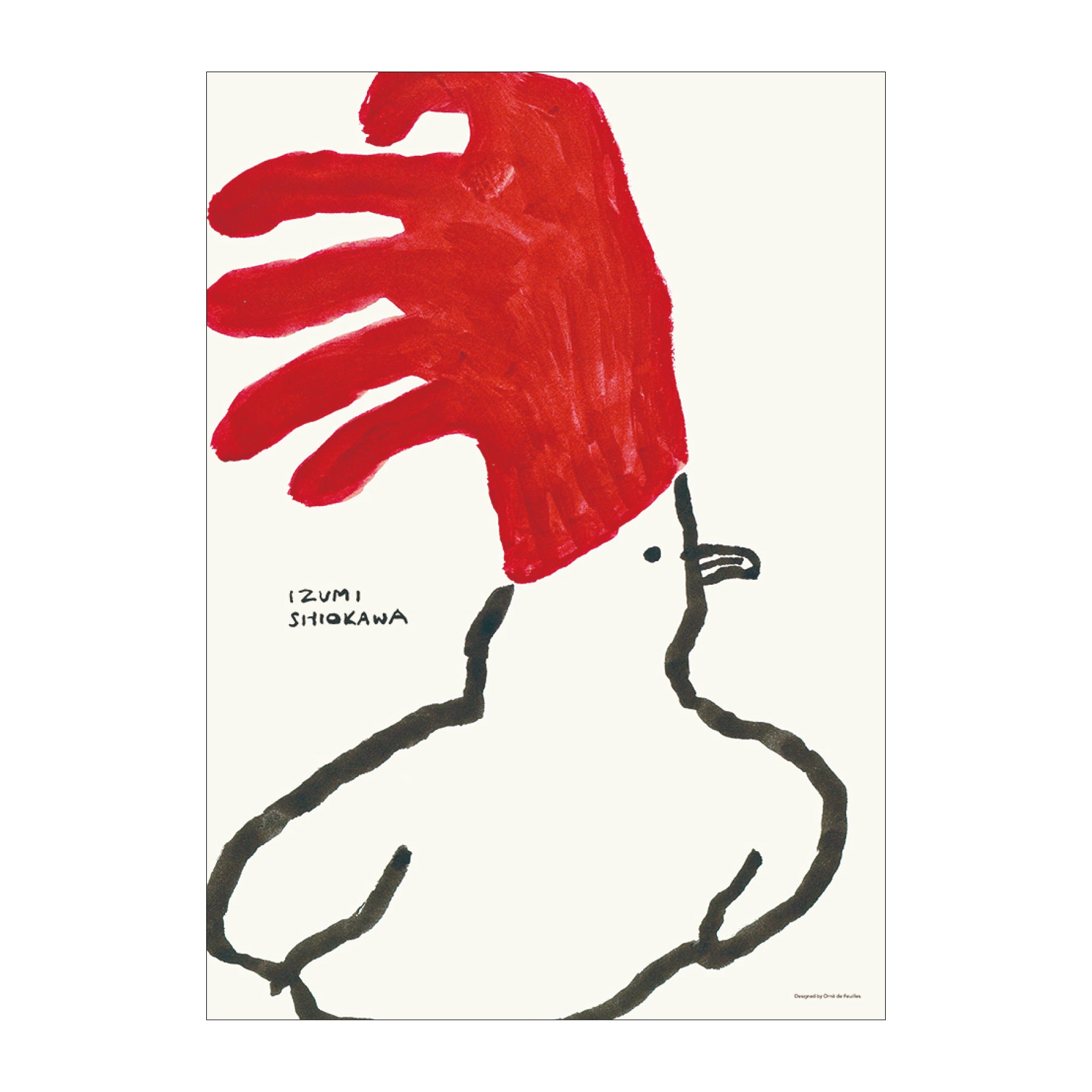 塩川いづみ オリジナルポスター／I wear red（50cm×70cm）｜アート