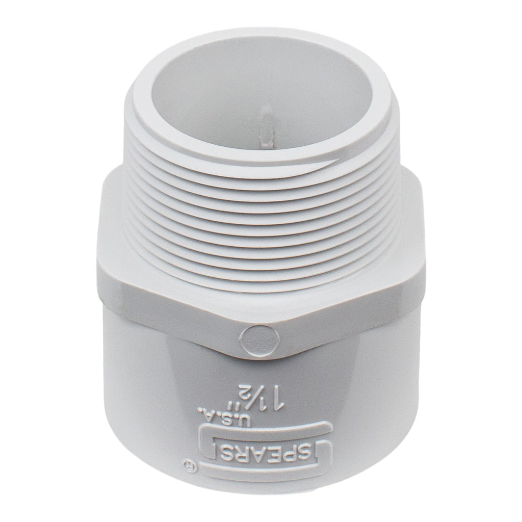 Spears 436-015 - 1-1/2 In PVC MALE ADAPTER MPTXSOC SCH40 – Pool Geek