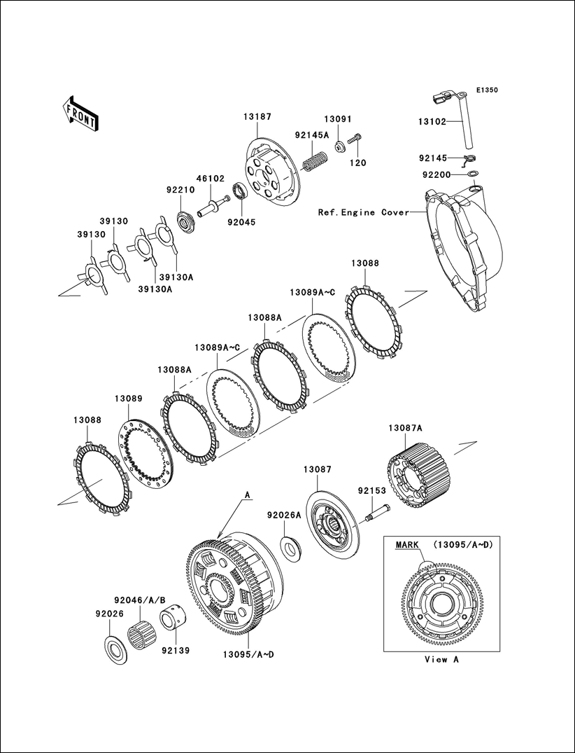 Powersports Kawasaki - ZX10R 2004 - Clutch