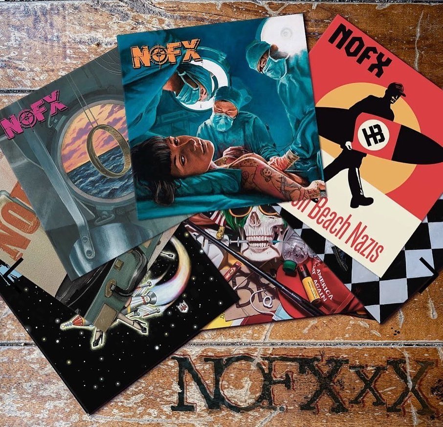 NOFX、新曲10曲を10インチのレコードに収めた10枚組ボックスセット