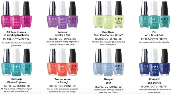 OPI Tokyo Spring 2019 Collection | Sandra's Closet