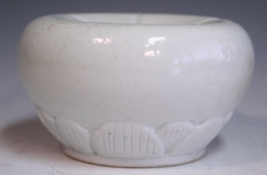 古美術青華堂｜H808 李朝・白磁蓮弁文水滴（韓国李朝時代）