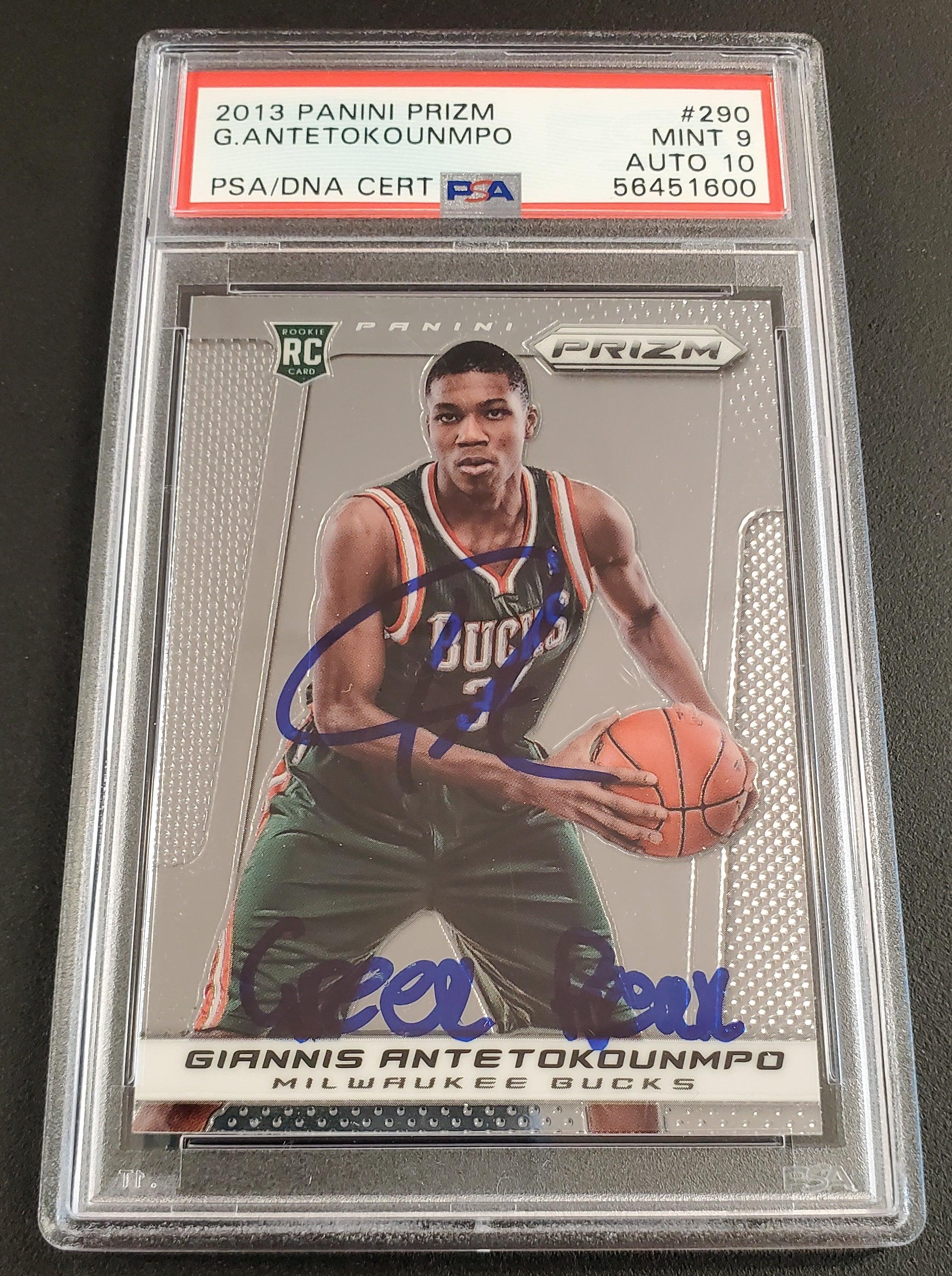 Giannis Antetokounmpo Autographed 2013 Panini Prizm Rookie Card
