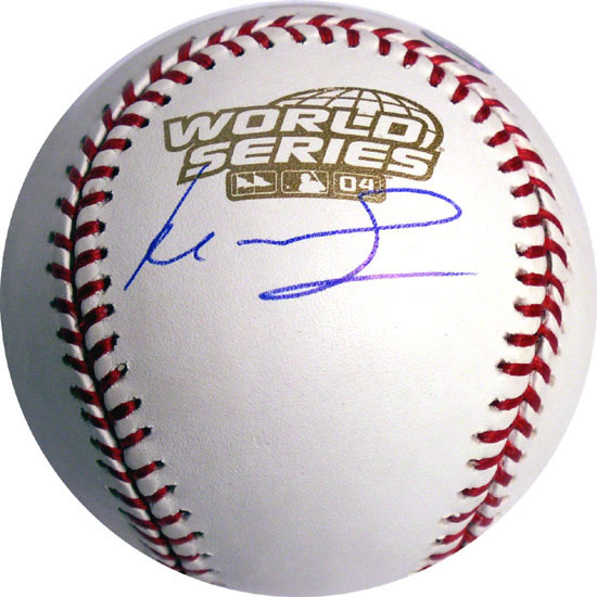 マニー・ラミレス直筆サイン入り2004年ワールドシリーズ公式球