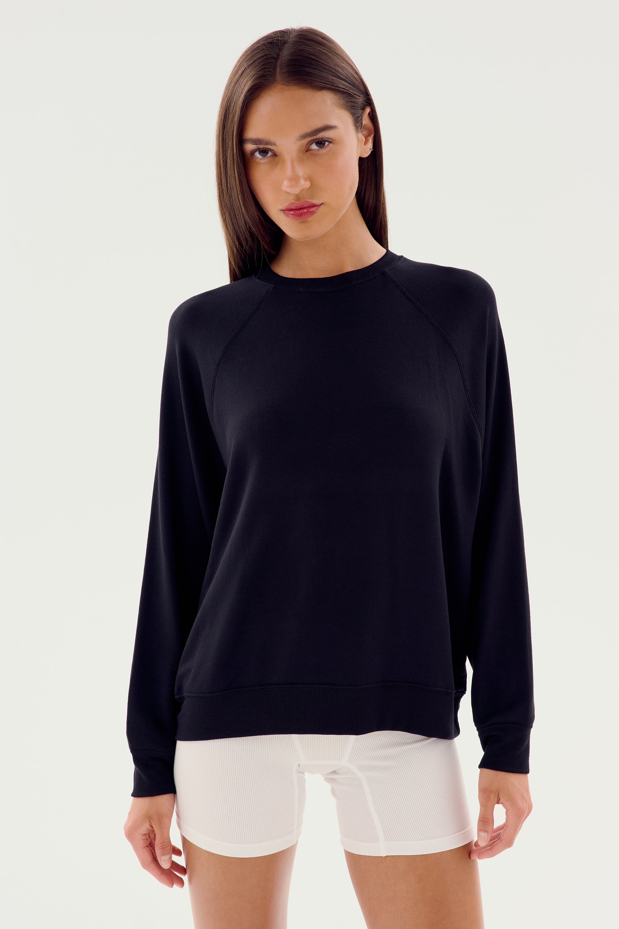 Andie Fleece Sweatshirt - Black – SPLITS59