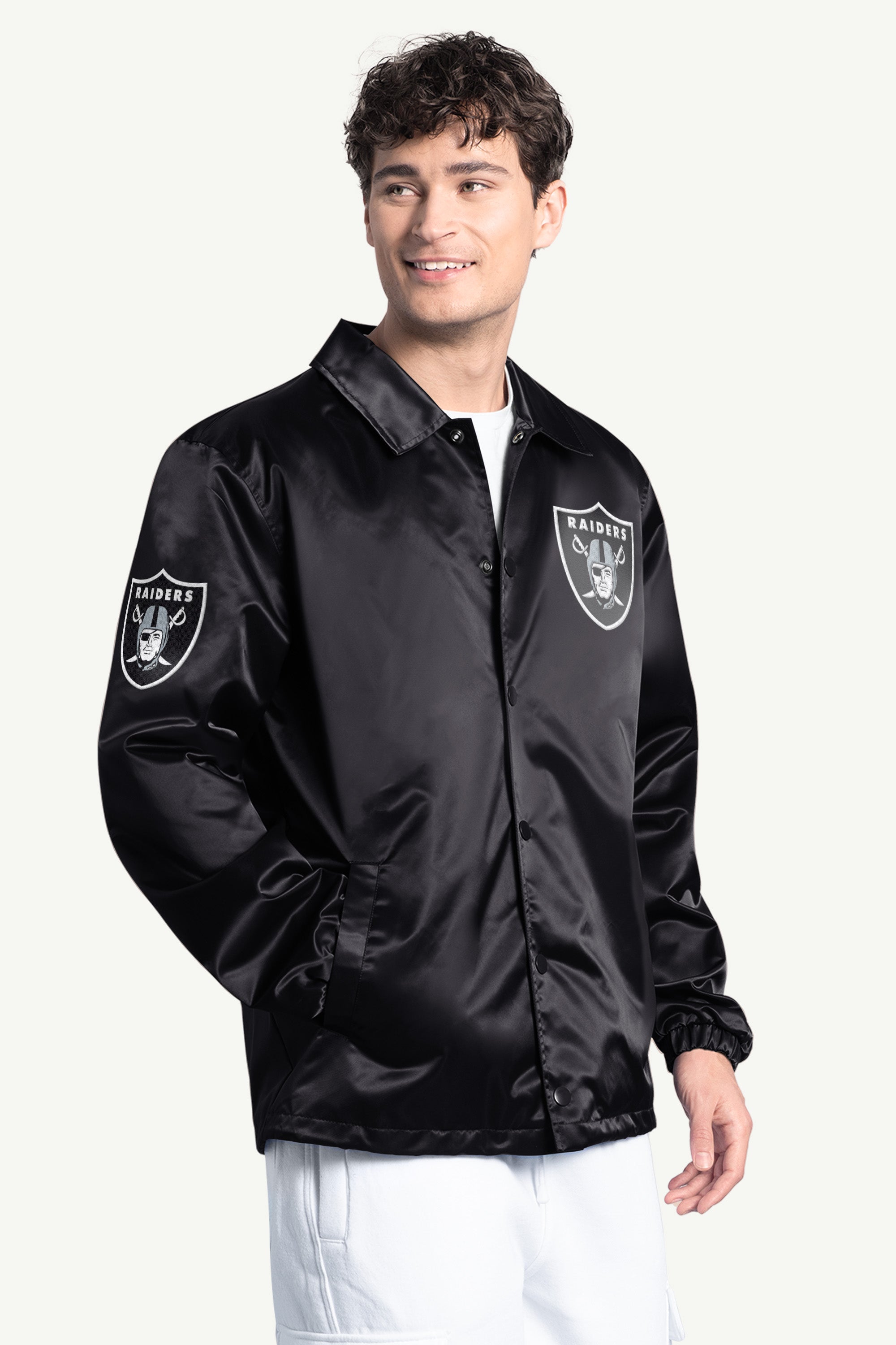 Mens Las Vegas Raiders Coaches Jacket | NFL | Starter