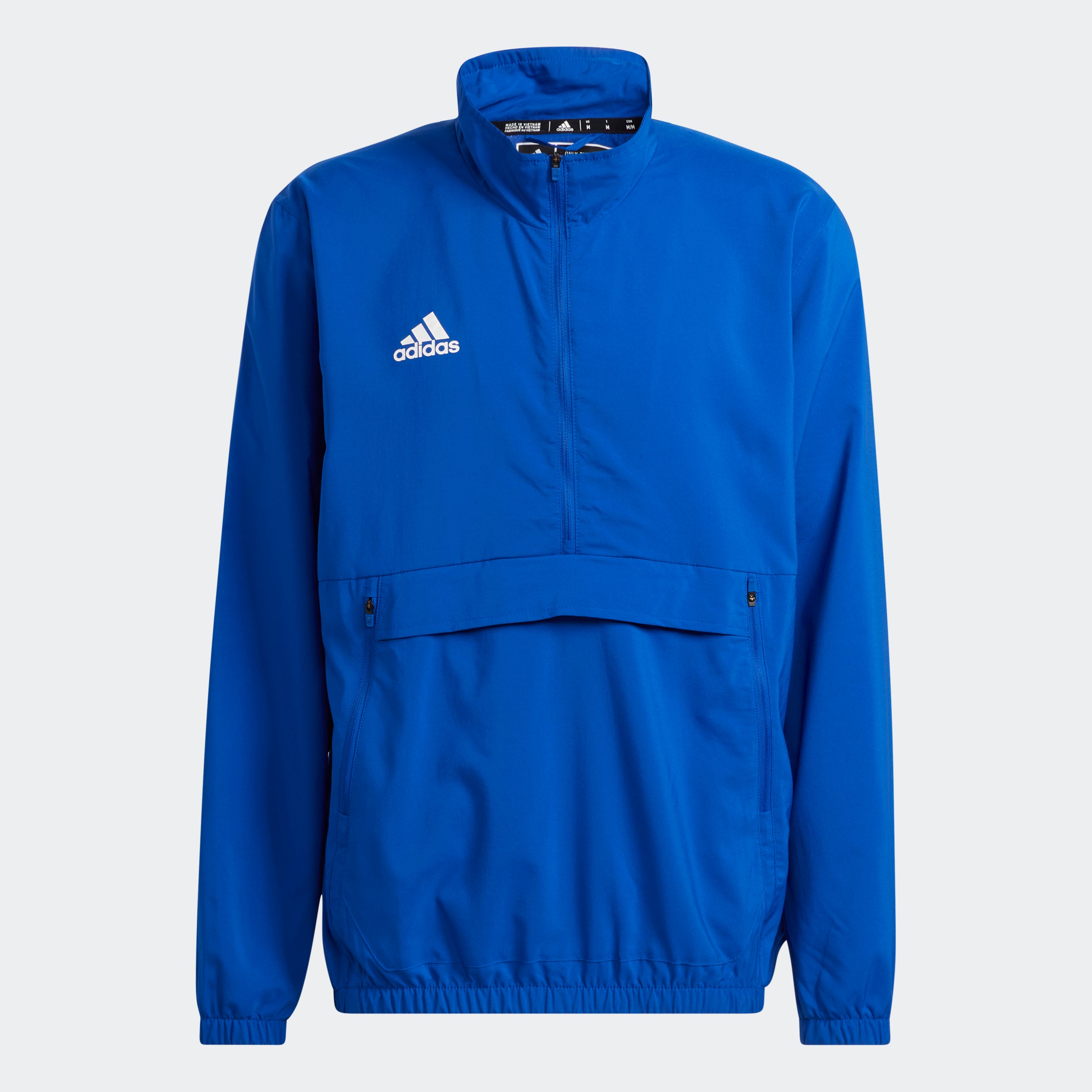 adidas Stadium Longsleeve Woven Quarter Zip | Blue | Men's