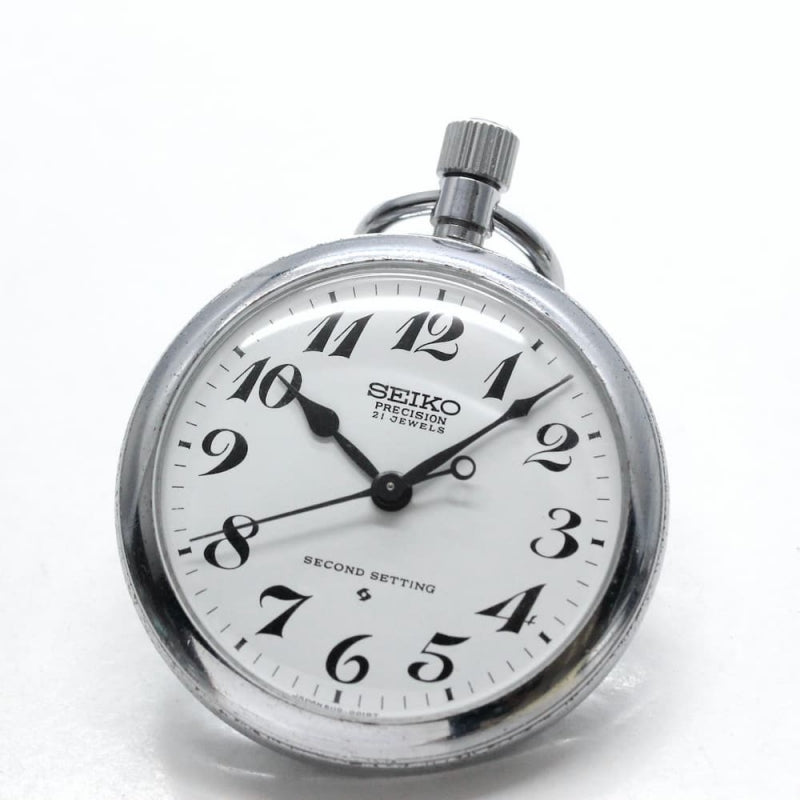 昭和47年の19セイコー鉄道時計/21石/秒針止め機能/絶版時計/19seiko