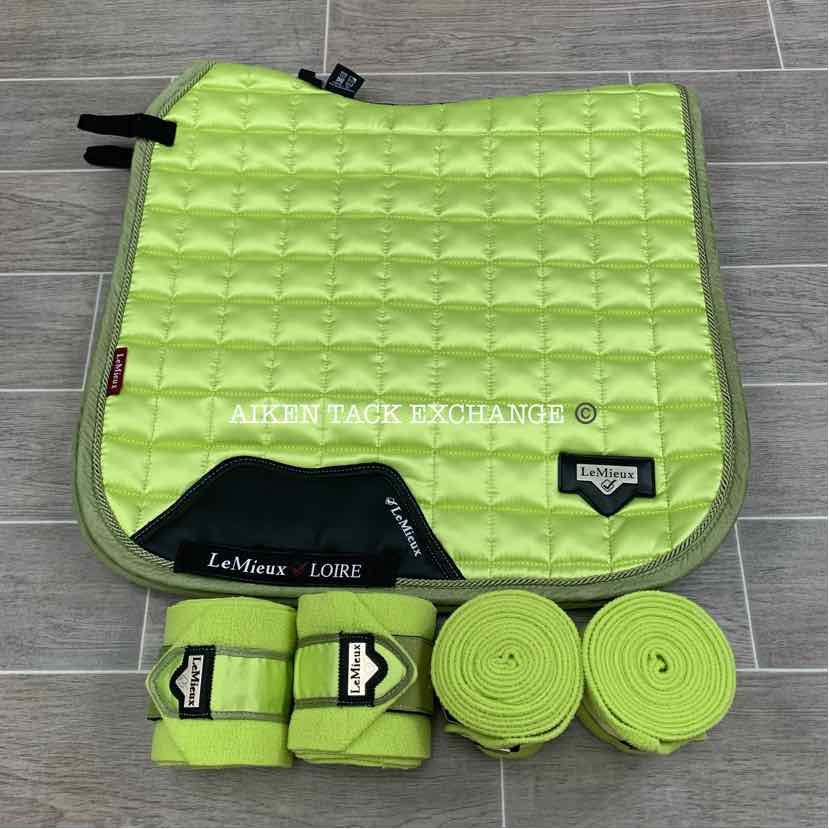 LeMieux Loire Dressage Pad and Polo Wrap Set - Kiwi – Aiken Tack