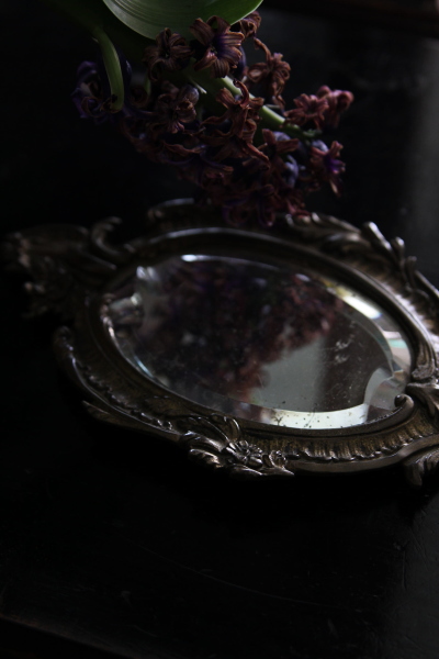 アンティークハンドミラー フランス 手鏡 ルイ15世 【Antiques Truffle