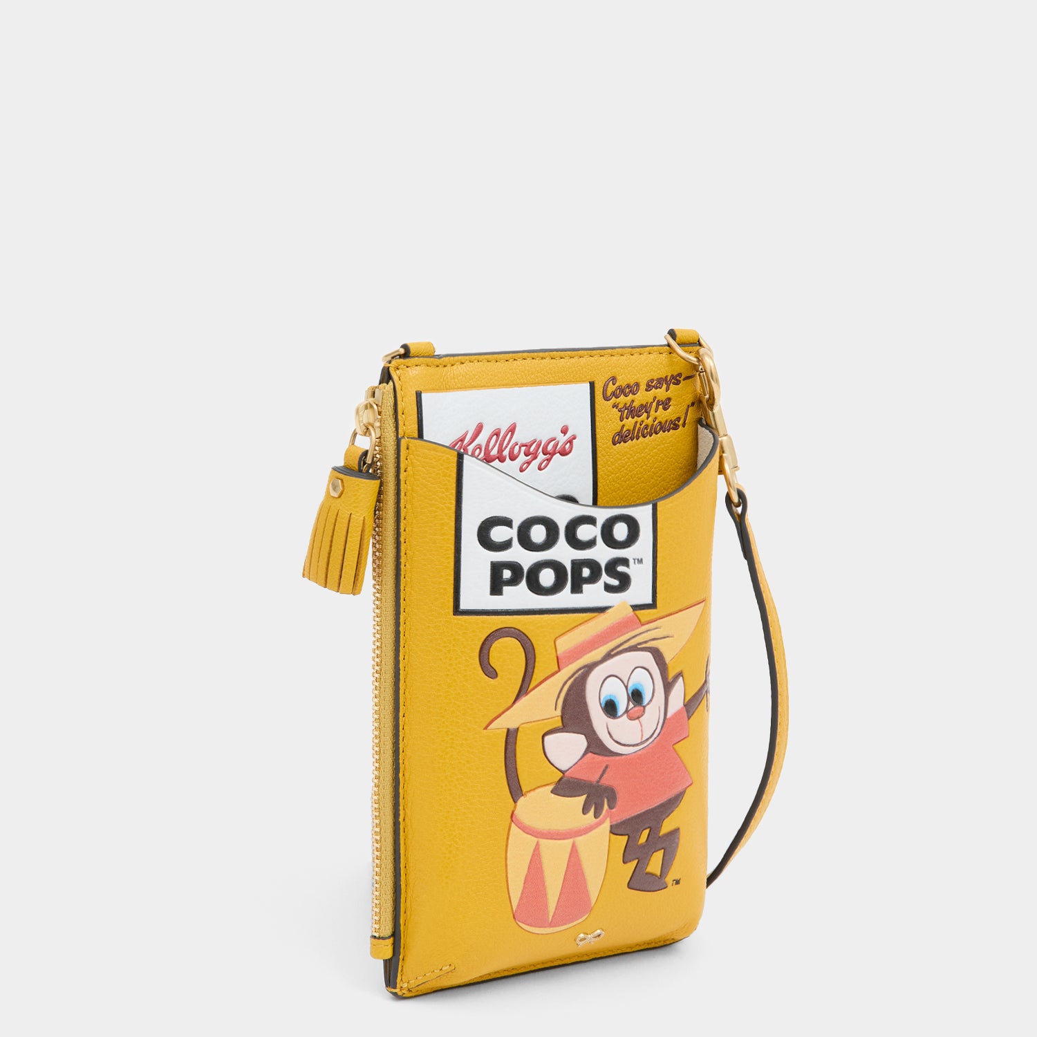 Coco Pops」ジップ・フォーン・ポーチ| Anya Hindmarch JP