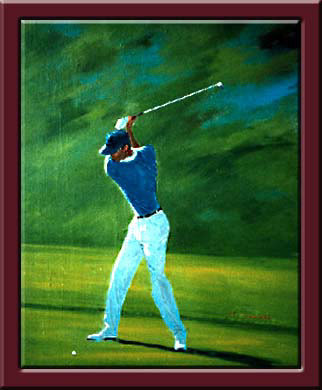 洋画家・山田輝男・ゴルフ絵画のご案内