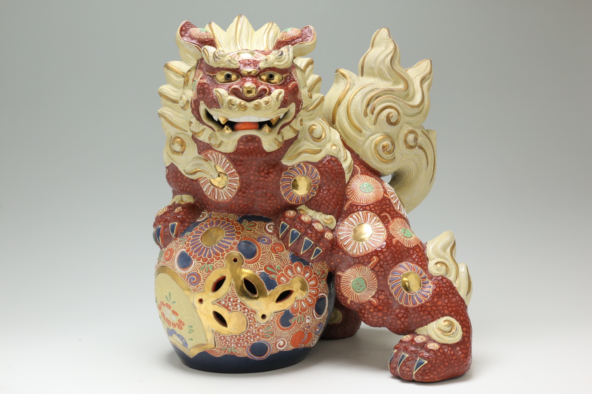 九谷焼 立獅子 [2Z-2392] | サークルワン商品情報