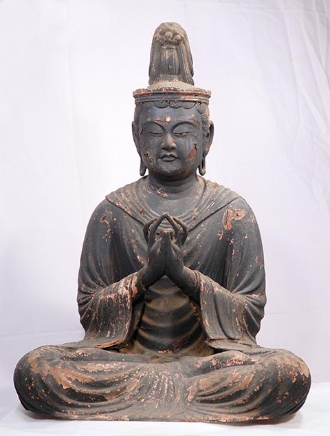 木造宝冠阿弥陀如来坐像(県指定彫刻)／伊東市