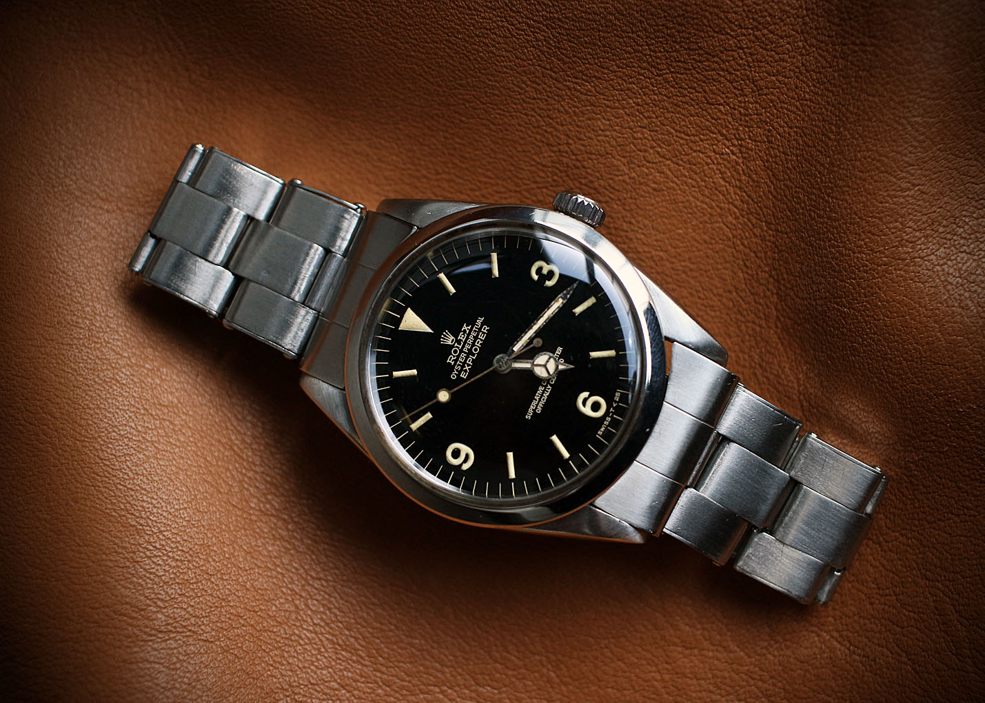 Sold item ］1966 Vintage Explorer I Ref.1016 with Glossy Gilt Dial