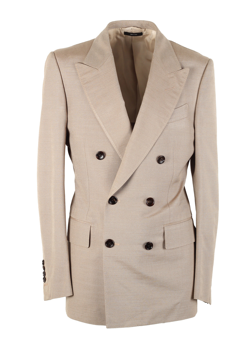 TOM FORD Dyllan Beige Sport Coat Size 46 / 36R U.S. – Costume Limité