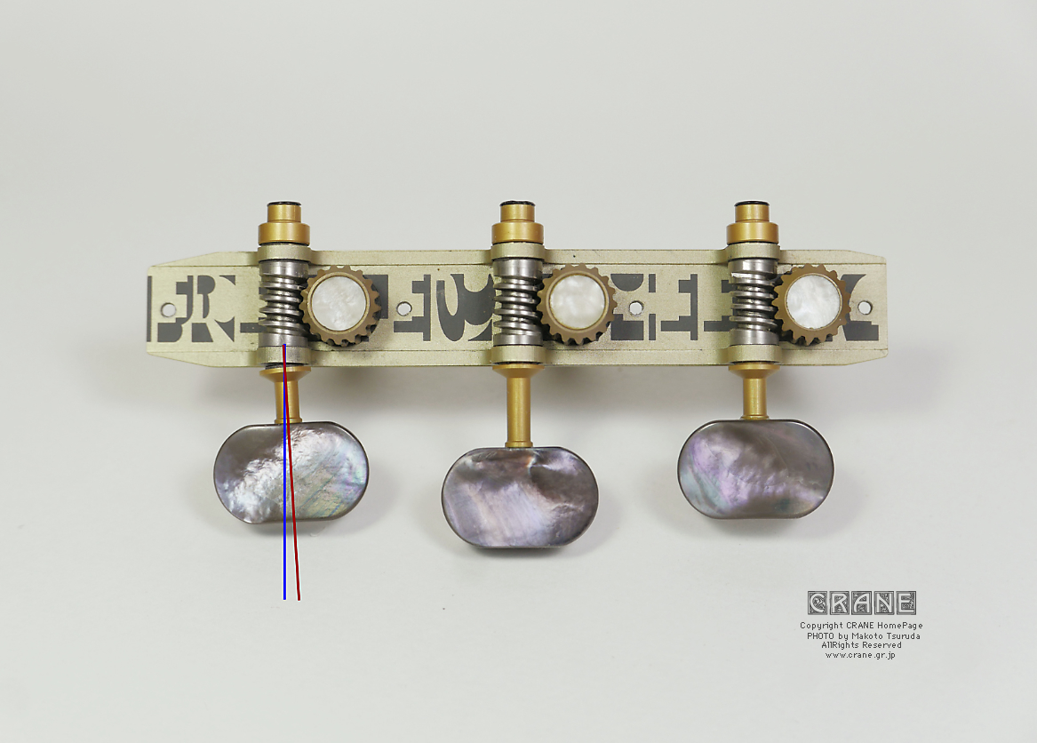 ○ 機械式糸巻きのペグ折れ修理 CRANE リペアでおじゃる