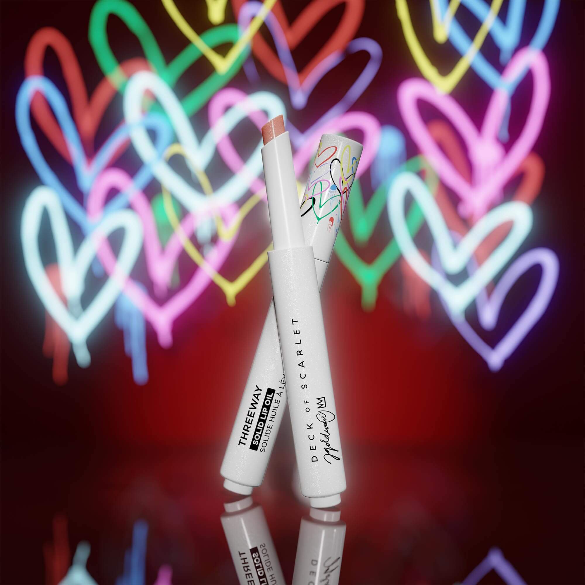 James Goldcrown Threeway Solid Lip Oil - Deck of Scarlet