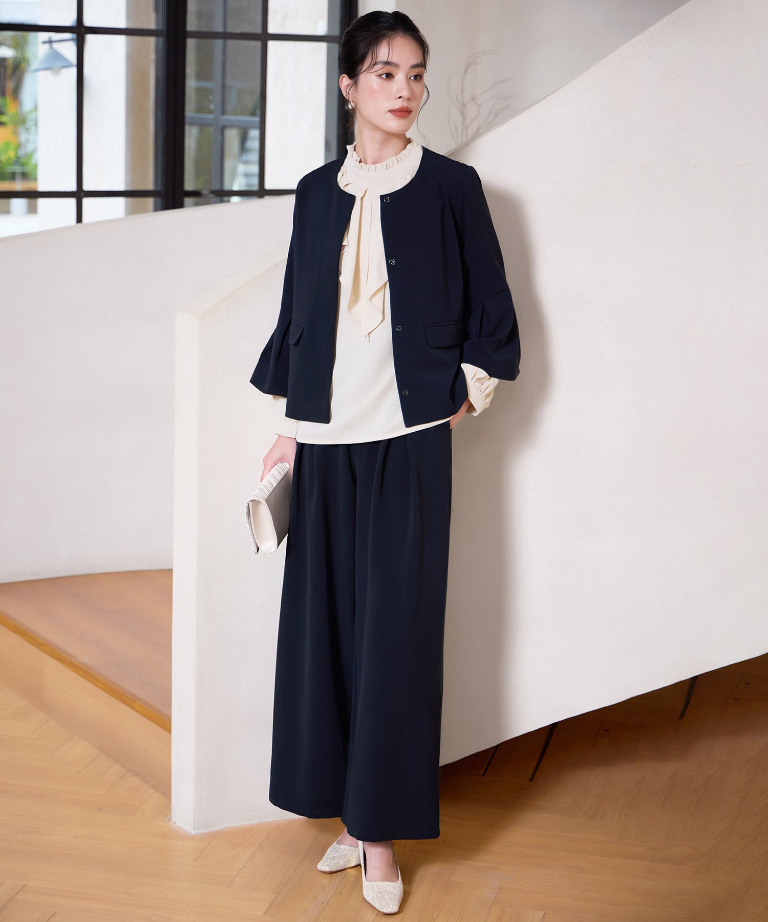 セットアップ 2点セットパーティー ワイドパンツドレスcy88621