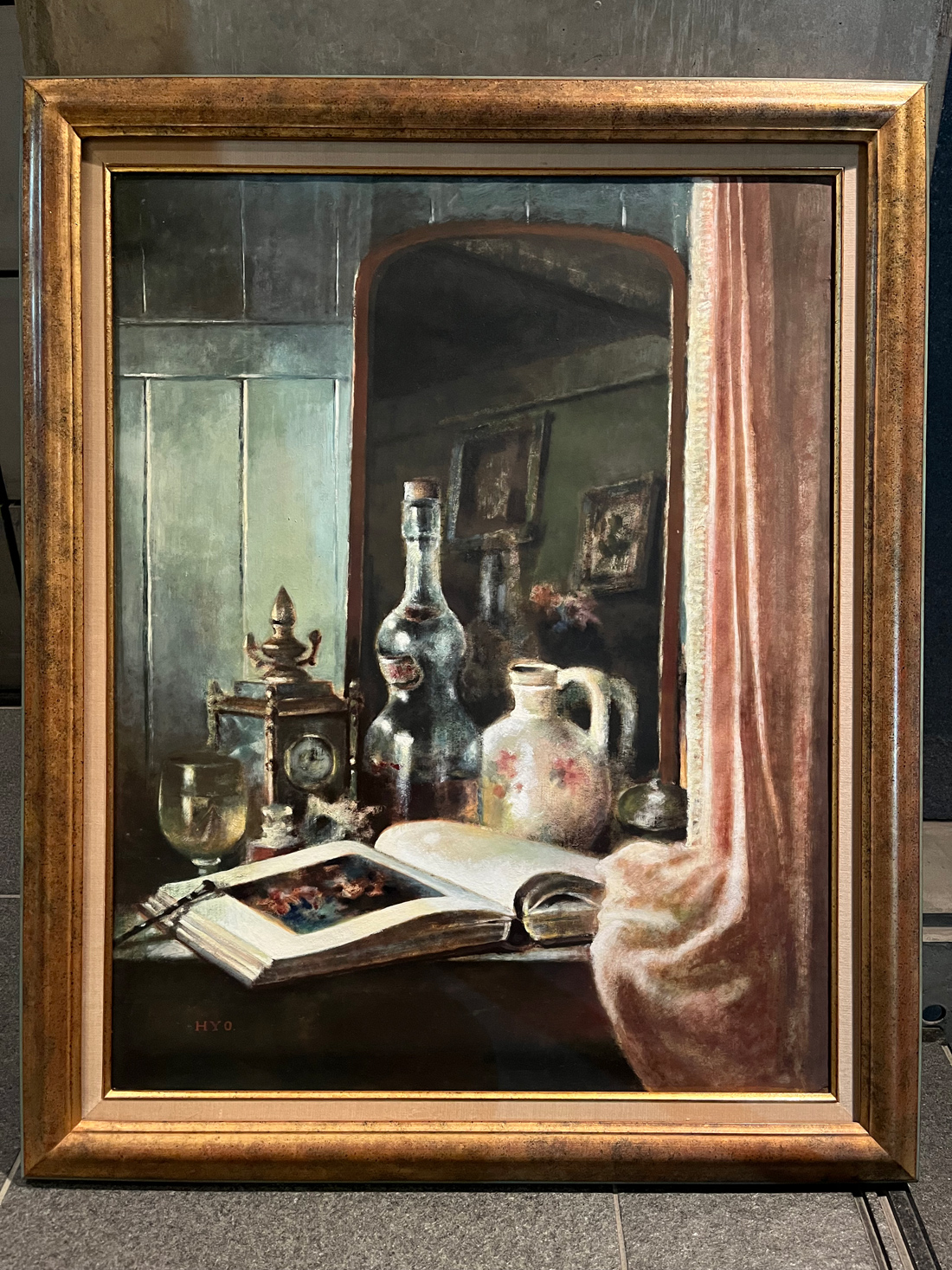 ☆山本彪一☆「　静物　」油絵　◇日展、光風会◇　F8号 ☆山本彪一☆「 静物 」油絵 ◇日展、光風会◇ F8号