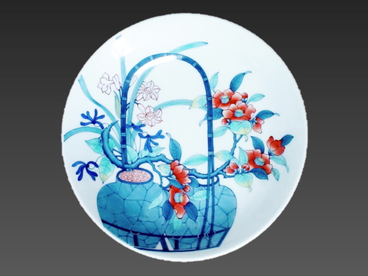 鍋島藩窯 市川光山 －作品紹介－ 高台鉢 七寸①