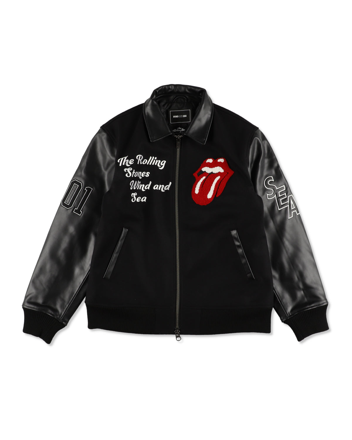 THE ROLLING STONES x WDS VARSITY JACKET – WIND AND SEA