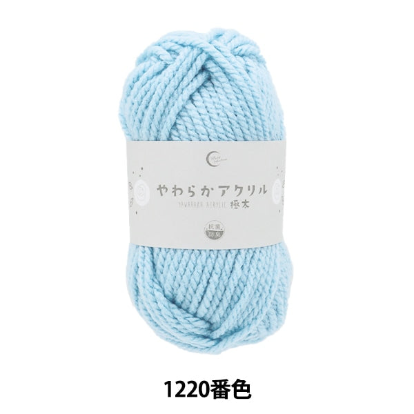 毛糸 『抗菌やわらかアクリル 極太 1220番色 サックス』 – Yuzawaya