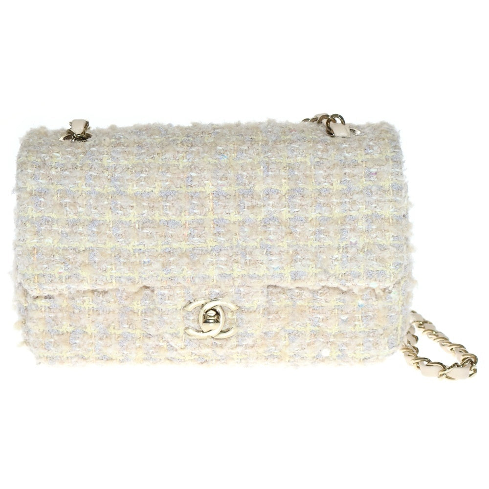 CHANEL(シャネル) マトラッセ20 ツイード チェーンショルダーバッグ