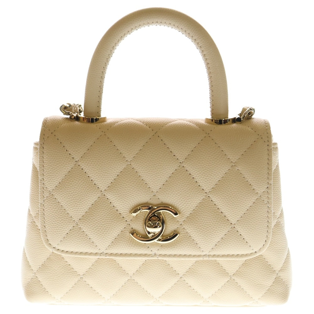 CHANEL(シャネル) ココハンドル エクストラミニ キャビアスキン レザー