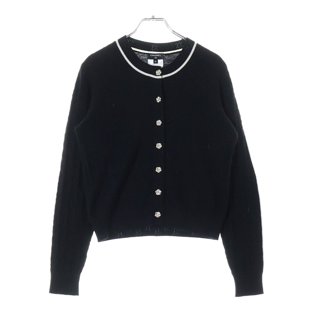 CHANEL(シャネル) カメリア ココマークボタン サイドライン カシミヤ