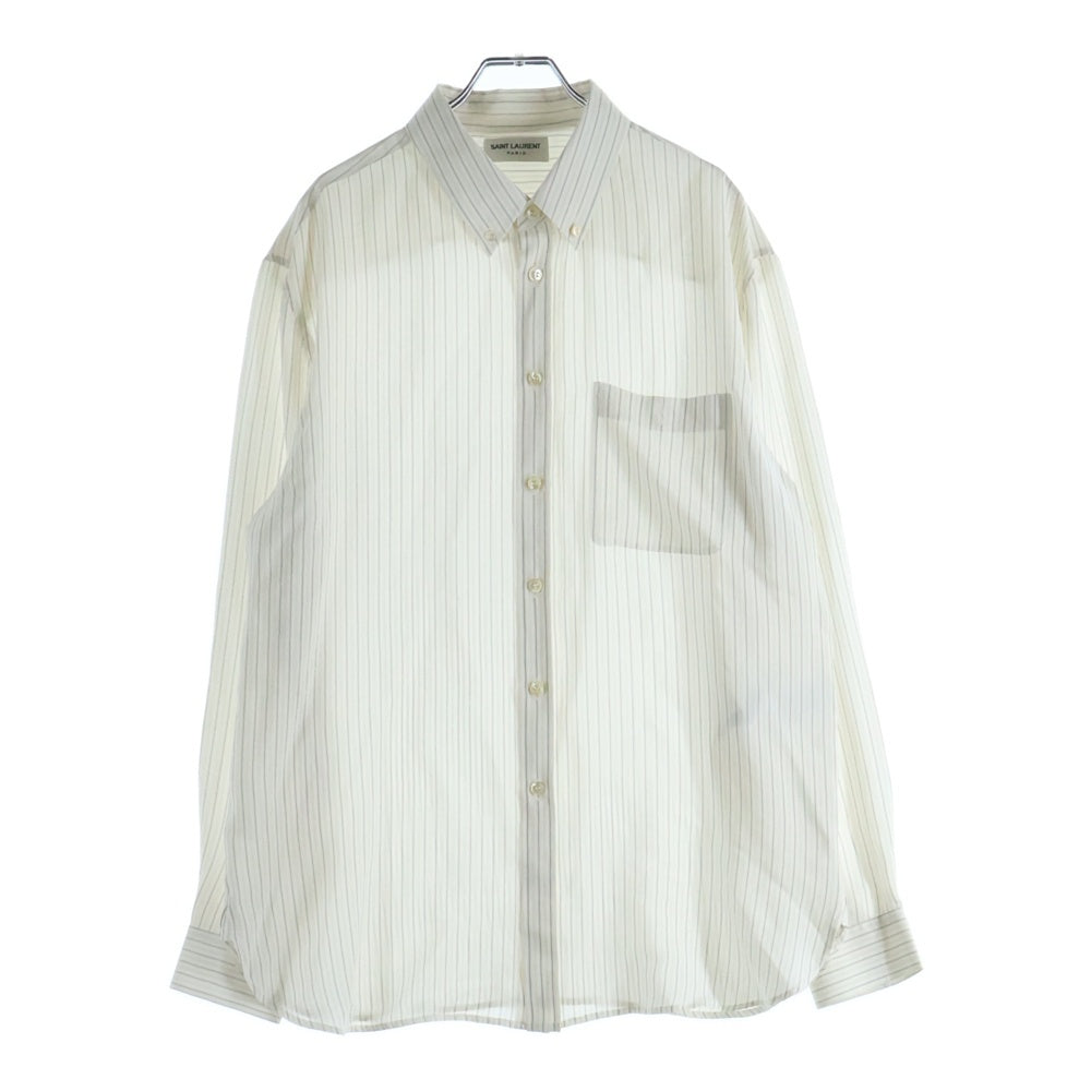 SAINT LAURENT PARIS(サンローランパリ) 24SS SILK SHIRT シルク長袖