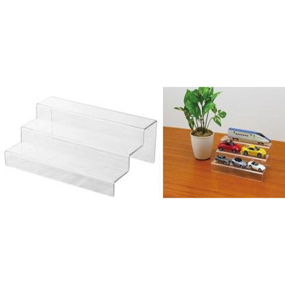 まとめ買い】ディスプレイスタンド ワイド3段0347/051811 | ワッツ