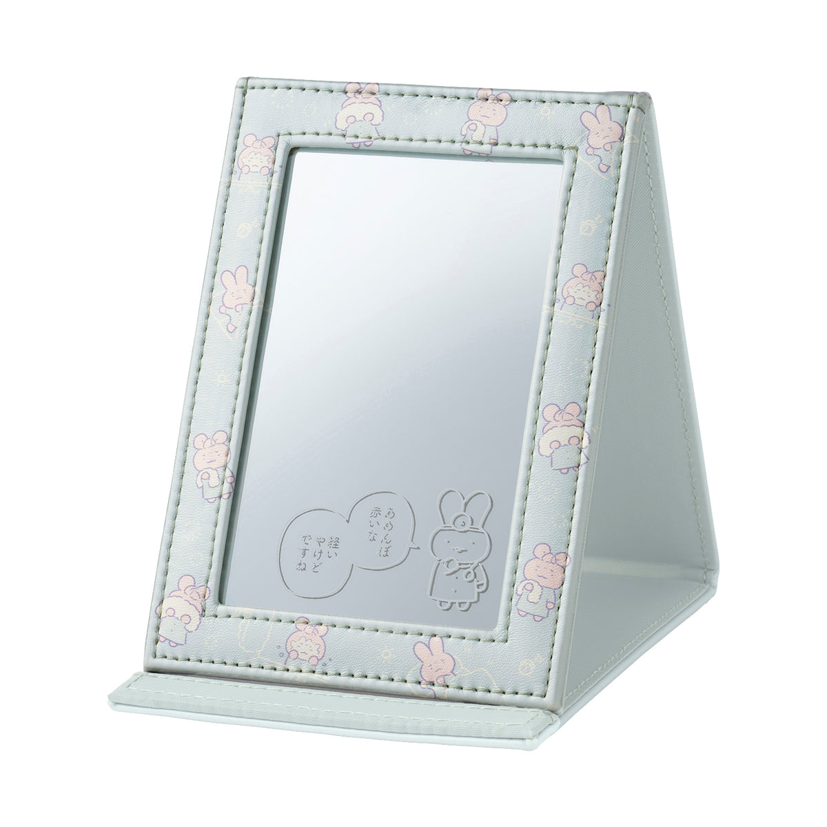 ホワイトタイガーとブラックタイガー 折りたたみスタンドミラー