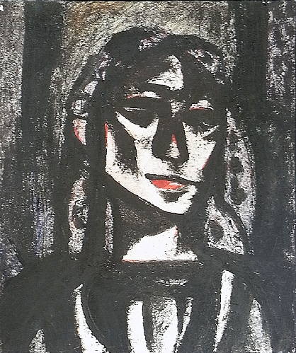 安藤義茂 の希少な刀画 ／ルオーのような深い精神性／マティス